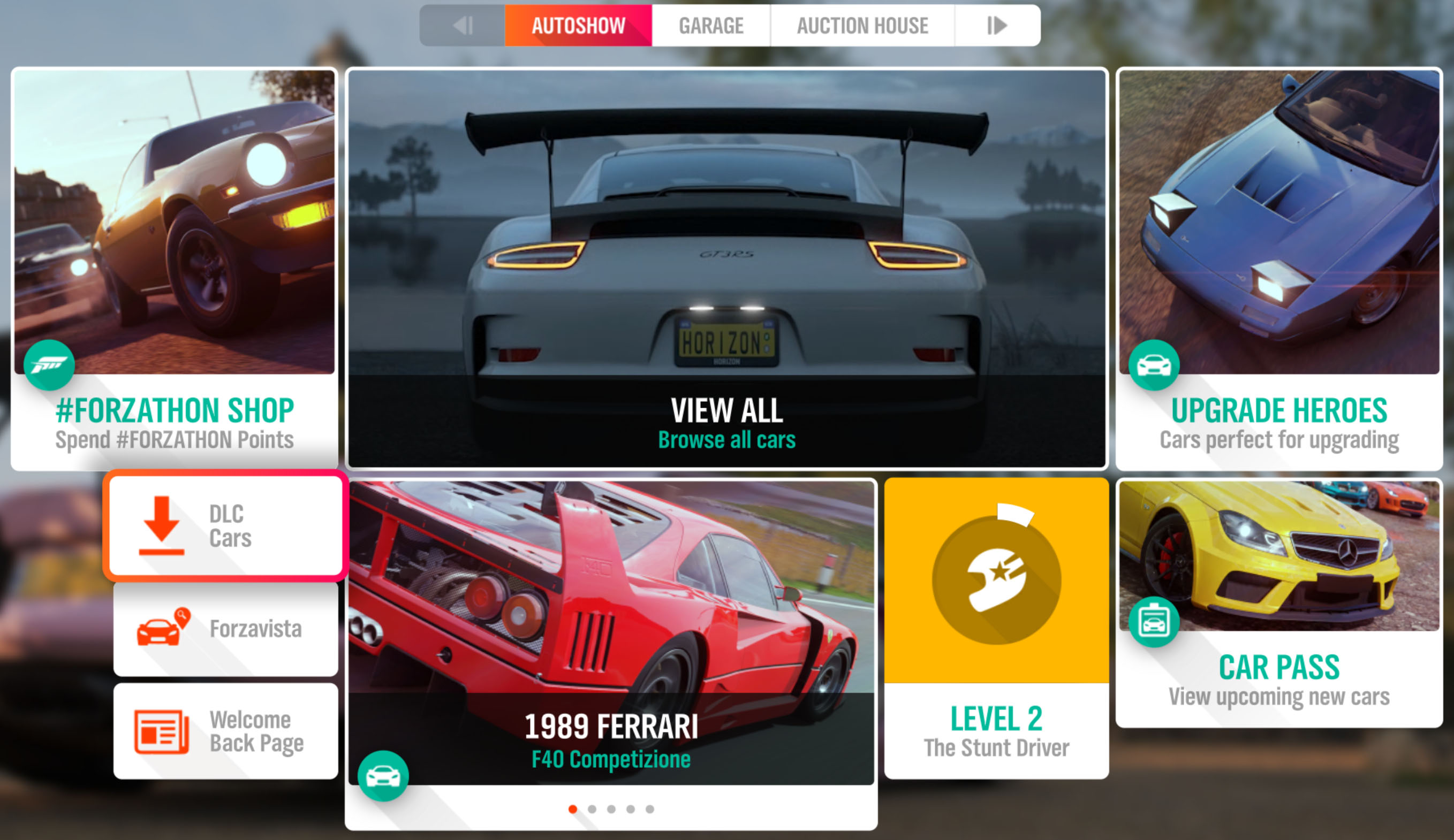 Downloading New Cars for Forza Horizon on the Xbox Live