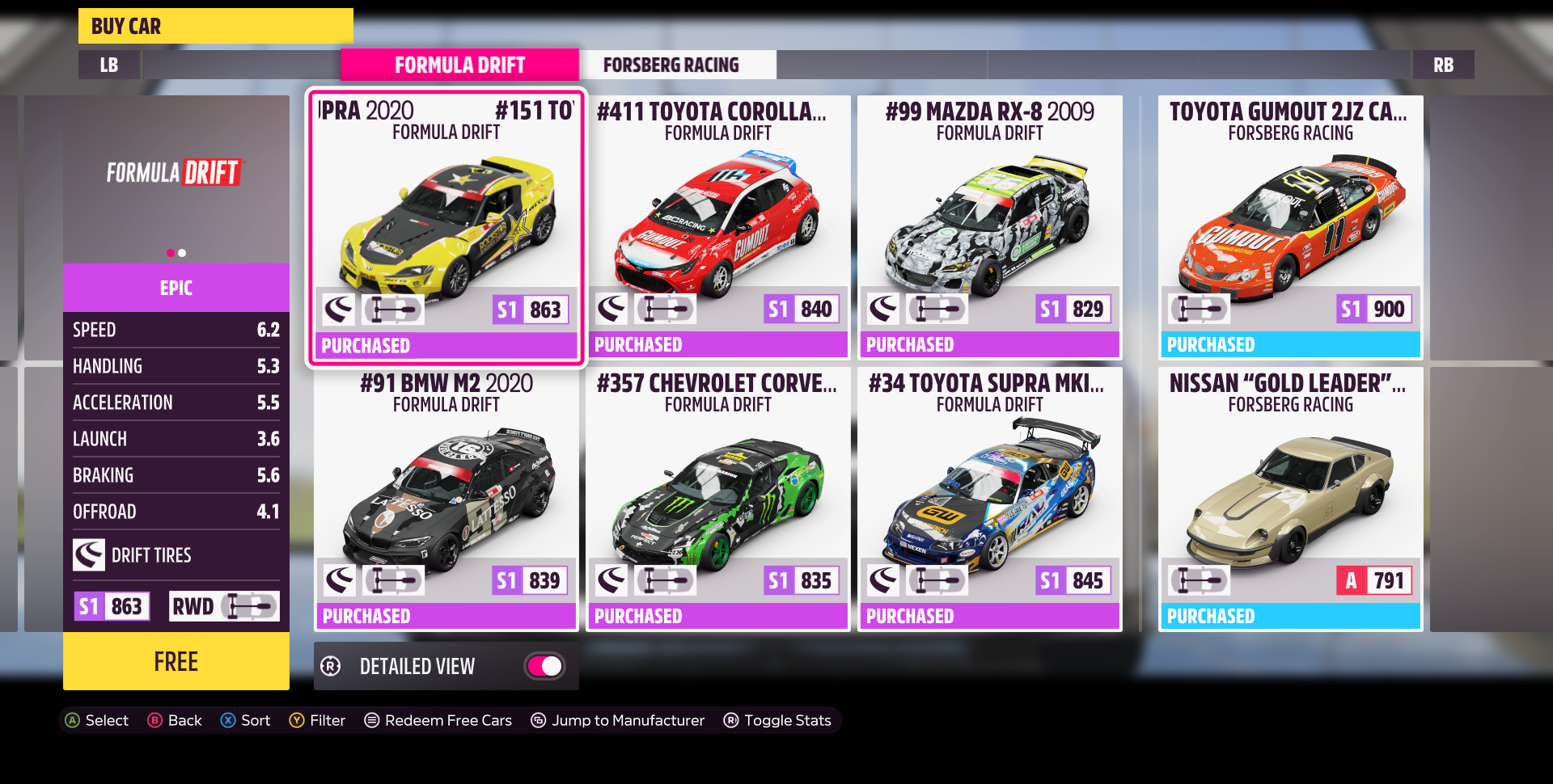 Buy Forza Horizon 4 Formula Drift Car Pack